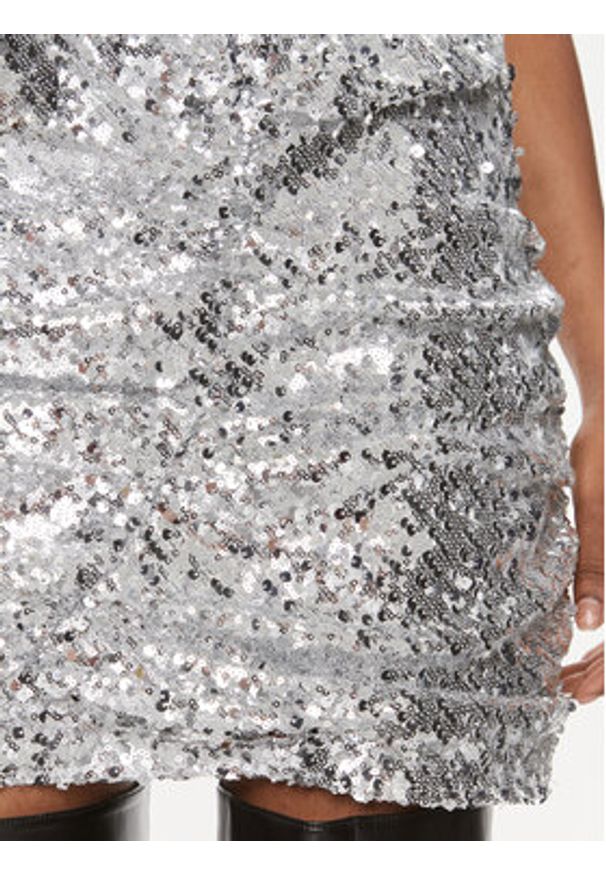 Herskind Spódnica mini 4945984 Srebrny Slim Fit. Kolor: srebrny. Materiał: syntetyk