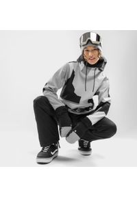 SIROKO - Kobieta Sporty zimowe Damska kurtka snowboardowa W1-W Tibet Siroko Szary. Kolor: wielokolorowy, szary, czarny. Materiał: softshell, materiał. Sezon: zima. Sport: snowboard