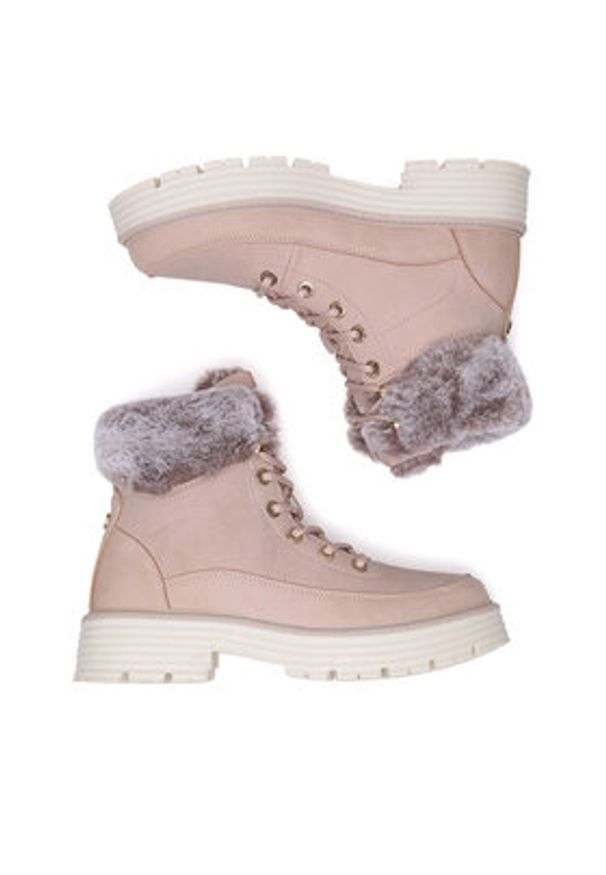 Beverly Hills Polo Club Trzewiki V12-703 Różowy. Kolor: różowy. Materiał: materiał, syntetyk