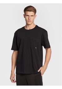 Lindbergh T-Shirt 30-400026 Czarny Relaxed Fit. Kolor: czarny. Materiał: bawełna