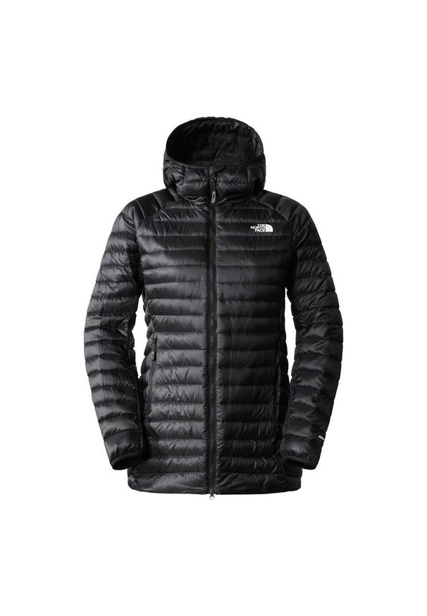 Kurtka turystyczna zimowa damska The North Face W New Trevail Parka. Kolor: czarny. Sezon: zima. Sport: turystyka piesza