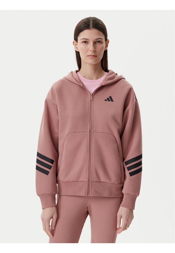 Adidas - adidas Bluza Future Icons 3-Stripes JE0177 Różowy Regular Fit. Kolor: różowy. Materiał: bawełna, syntetyk
