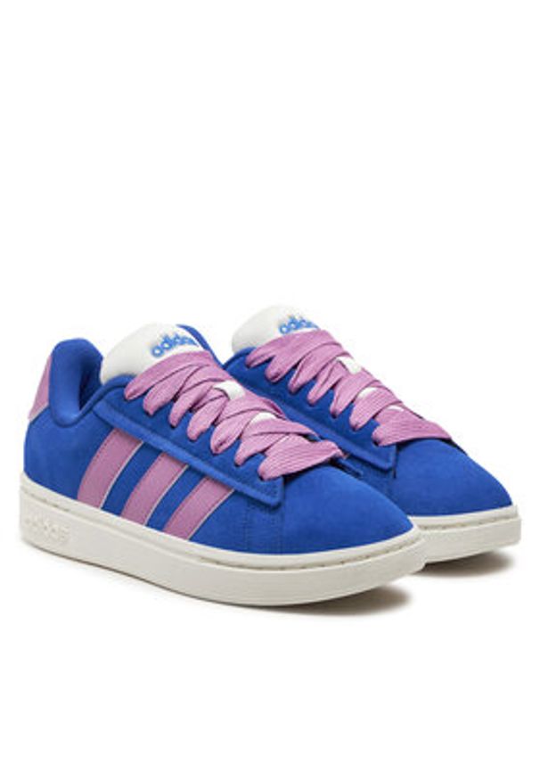 Adidas - adidas Sneakersy Grand Court Alpha IH3853 Niebieski. Kolor: niebieski. Materiał: zamsz, skóra