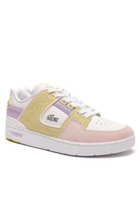 Lacoste Sneakersy Court Cage 747SFA0044 Różowy. Kolor: różowy. Materiał: skóra