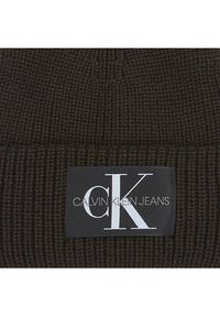 Calvin Klein Jeans Czapka Monologo Patch Beanie K50K506242 Brązowy. Kolor: brązowy. Materiał: syntetyk
