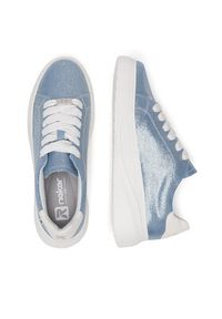 Rieker Revolution Lifestyle Sneakersy W2302-14 Niebieski. Kolor: niebieski. Materiał: materiał