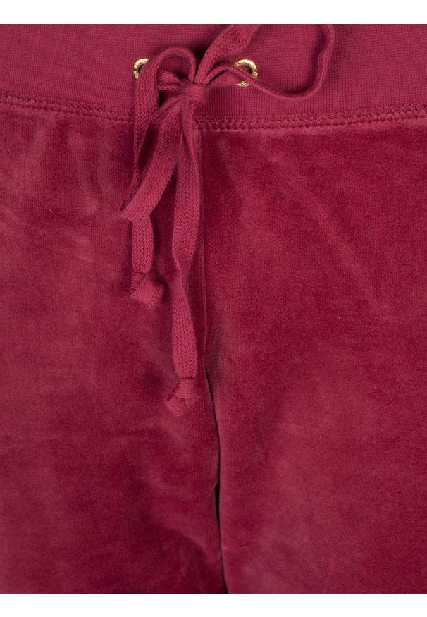 Juicy Couture Spodnie "Knit" | WTKB79609 | Kobieta | Bordowy. Kolor: czerwony. Materiał: poliester, bawełna