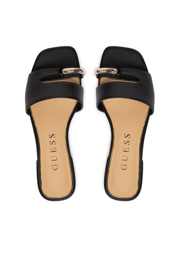 Guess Japonki FLJTBT ELE19 Czarny. Kolor: czarny. Materiał: skóra