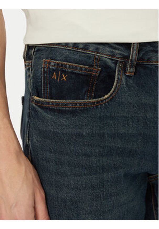 Armani Exchange Jeansy XM000049 AF24460 MB001 Granatowy Slim Fit. Kolor: niebieski