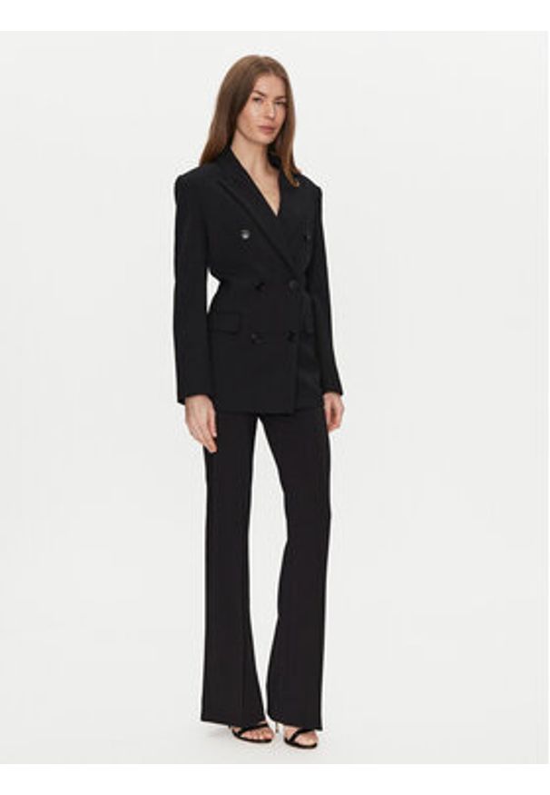 Elisabetta Franchi Spodnie materiałowe PA-082-51E2-V320 Czarny Regular Fit. Kolor: czarny. Materiał: syntetyk
