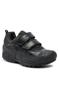 Geox Sneakersy J N.Savage B.B Abx B J841WB 05411 C9999 D Czarny. Kolor: czarny. Materiał: skóra