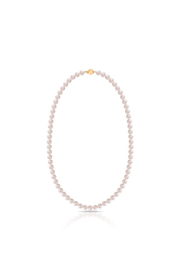 W.KRUK - Naszyjnik złoty z perłami. Materiał: złote. Kolor: złoty. Kamień szlachetny: perła