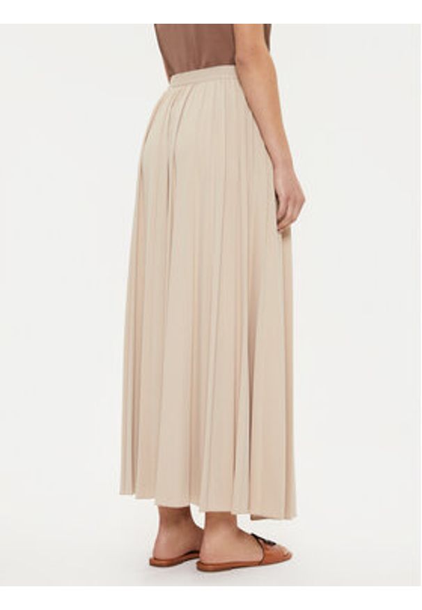Max Mara Leisure Spódnica plisowana Maesa 2426776027000 Beżowy Regular Fit. Kolor: beżowy. Materiał: syntetyk