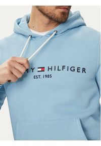 TOMMY HILFIGER - Tommy Hilfiger Bluza Logo MW0MW11599 Błękitny Regular Fit. Kolor: niebieski. Materiał: bawełna