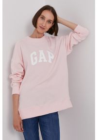 GAP - Bluza. Kolor: różowy. Wzór: nadruk #1