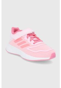 Adidas - adidas Buty dziecięce Duramo 10 EL GZ1056 kolor różowy. Nosek buta: okrągły. Zapięcie: rzepy. Kolor: różowy. Materiał: guma #3