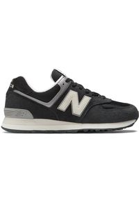 Buty unisex New Balance U574LL2 – czarne. Okazja: na co dzień. Kolor: czarny. Materiał: guma, skóra, zamsz, materiał, syntetyk. Szerokość cholewki: normalna. Model: New Balance 574