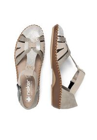 Rieker Sandały M1650-60 Beżowy. Kolor: beżowy. Materiał: syntetyk #5