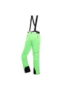 ALPINE PRO - Spodnie męskie narciarskie snowboardowe Alpine Pro Edes 10.000. Kolor: zielony. Sezon: zima. Sport: narciarstwo, snowboard