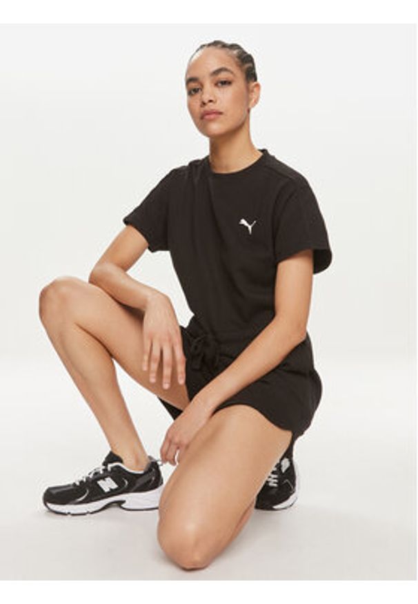 Puma Kombinezon HER 677891 Czarny Relaxed Fit. Kolor: czarny. Materiał: bawełna, syntetyk