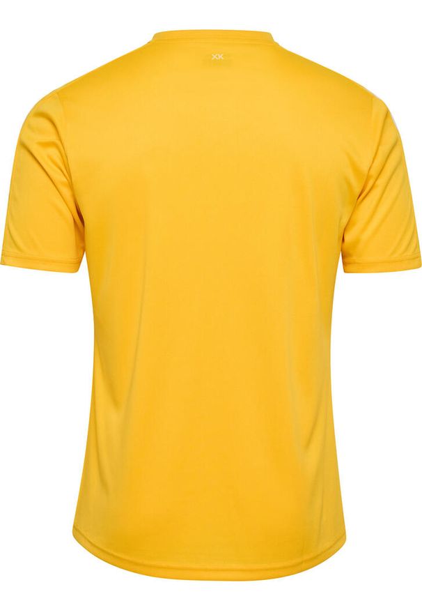 Jersey Hummel Core XK Poly. Kolor: wielokolorowy, żółty, pomarańczowy. Materiał: jersey. Długość rękawa: krótki rękaw. Długość: krótkie. Sport: piłka nożna