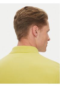 Calvin Klein Polo K10K111196 Żółty Slim Fit. Typ kołnierza: polo. Kolor: żółty. Materiał: bawełna