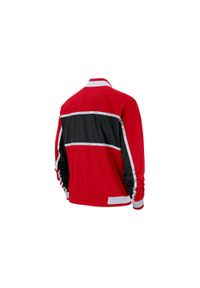 Nike - Kurtka męska nike nba chicago bulls courtside icon jacket university red. Kolor: czerwony. Materiał: nylon. Sport: bieganie