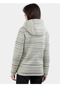 FUNDANGO - Bluza Polarowa Damska Fundango Ara. Kolor: biały, wielokolorowy. Materiał: polar. Sport: turystyka piesza