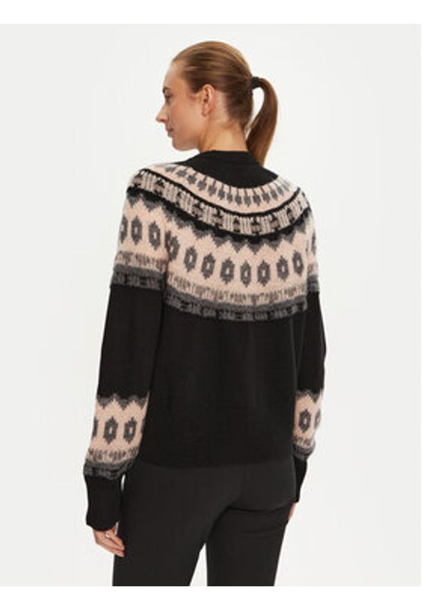 Marella Sweter Dito 2423366182 Czarny Relaxed Fit. Kolor: czarny. Materiał: wełna