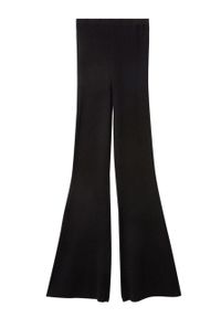 Undiz spodnie damskie kolor czarny szerokie high waist. Stan: podwyższony. Kolor: czarny #2