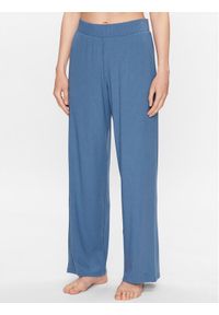 Triumph Spodnie piżamowe Natural Spotlight 10214832 Niebieski Relaxed Fit. Kolor: niebieski. Materiał: lyocell