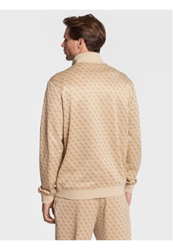 Guess Bluza Korbin Z2BQ06 FL04Q Beżowy Regular Fit. Kolor: beżowy. Materiał: syntetyk, bawełna