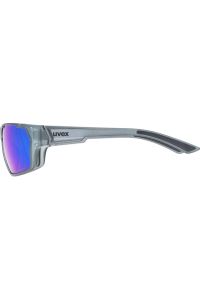 Okulary Uvex przeciwsłoneczne SportStyle 233 P Mirror Blue 5540 Polavision. Kolor: fioletowy, szary, niebieski, wielokolorowy. Sport: turystyka piesza