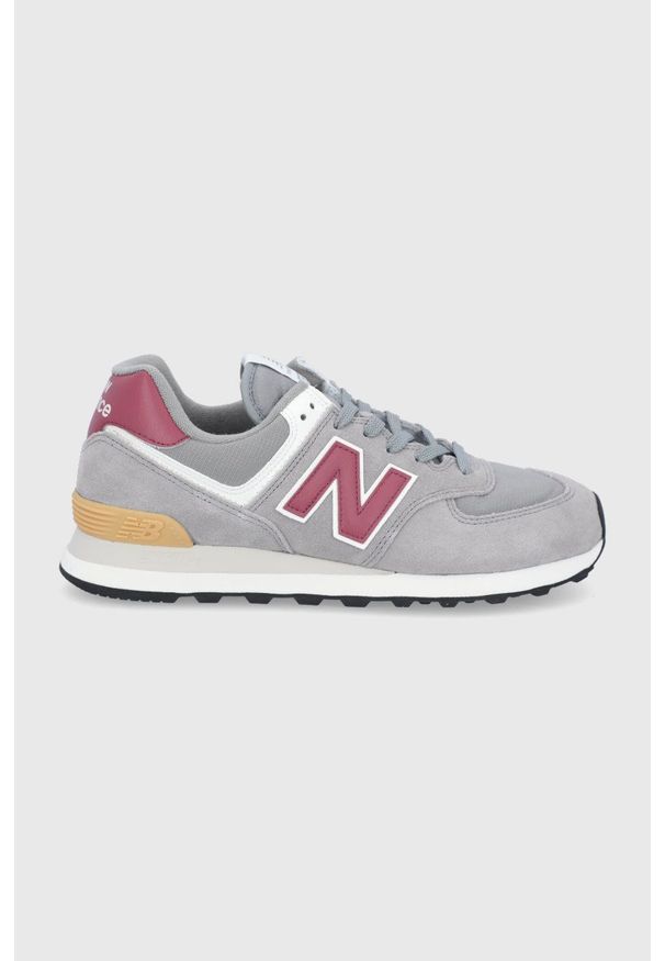 New Balance - Buty ML574ME2. Nosek buta: okrągły. Zapięcie: sznurówki. Kolor: szary. Materiał: guma. Model: New Balance 574
