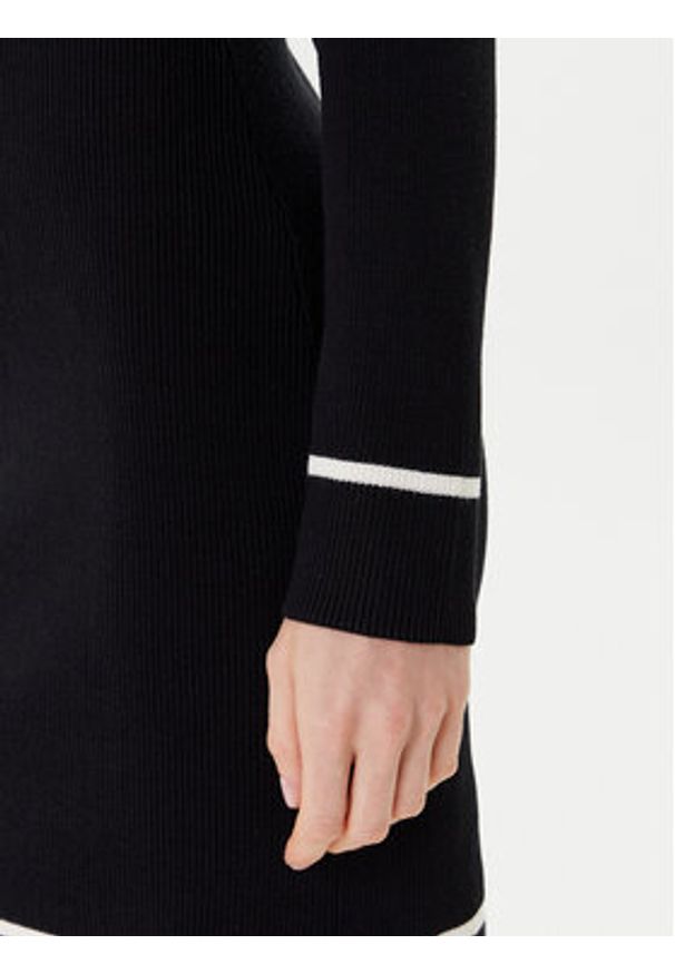 Liu Jo Sukienka dzianinowa TF5253 MS63L Czarny Regular Fit. Kolor: czarny. Materiał: wiskoza