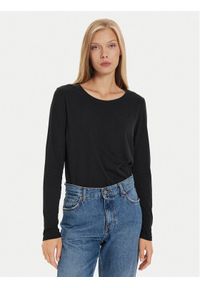 Mustang Bluzka Elly 1013931 Czarny Regular Fit. Kolor: czarny. Materiał: bawełna #1