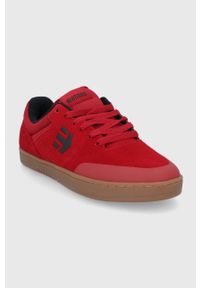 Etnies Buty zamszowe Marana kolor czerwony. Nosek buta: okrągły. Zapięcie: sznurówki. Kolor: czerwony. Materiał: zamsz #4