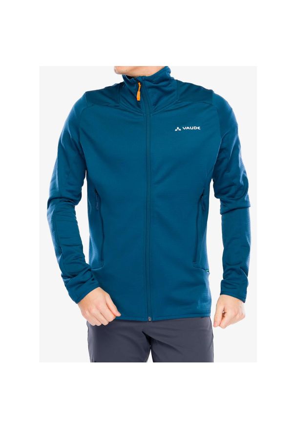 Kurtka polarowa męska Vaude Monviso Fleece FZ Jacket II - baltic sea uni. Kolor: zielony. Materiał: polar