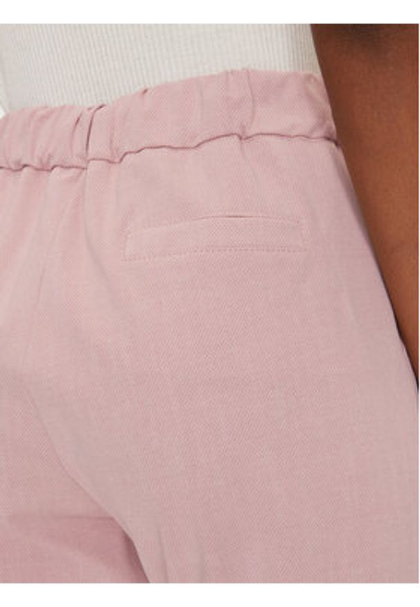 Maryley Spodnie materiałowe 25EB539/M06/14RS Różowy Regular Fit. Kolor: różowy. Materiał: bawełna, syntetyk