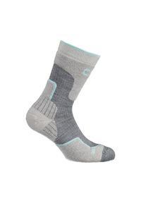 Skarpety trekkingowe CMP WOOL MID. Kolor: szary, wielokolorowy, czarny. Materiał: wełna. Sport: outdoor, turystyka piesza #1