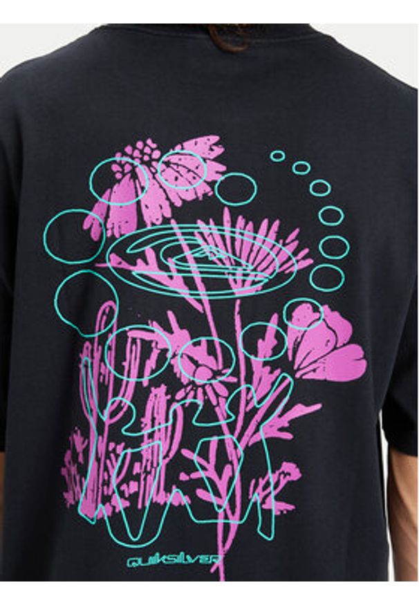 Quiksilver T-Shirt Hw Desert Paradise EQYZT08201 Czarny Comfort Fit. Kolor: czarny. Materiał: bawełna