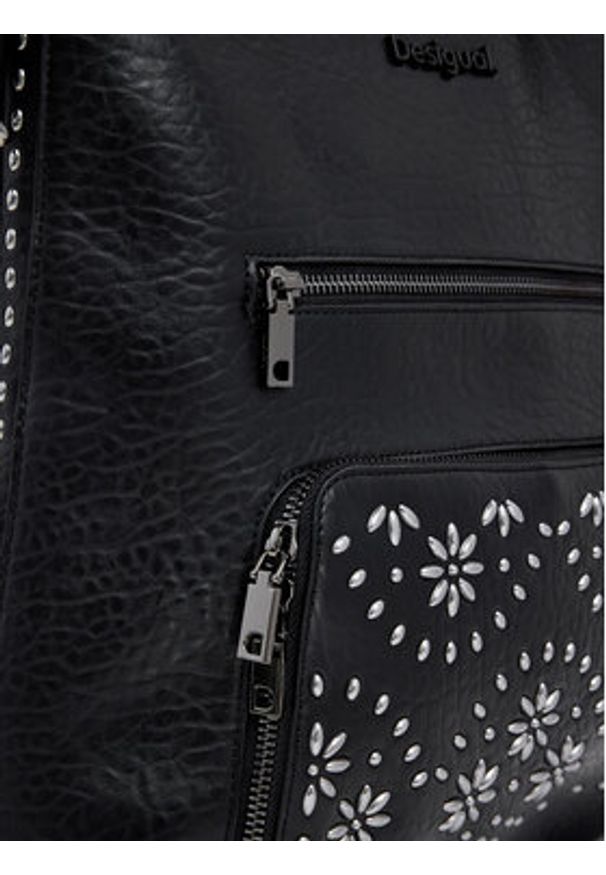 Desigual Plecak 25SAKP22 Czarny. Kolor: czarny. Materiał: skóra