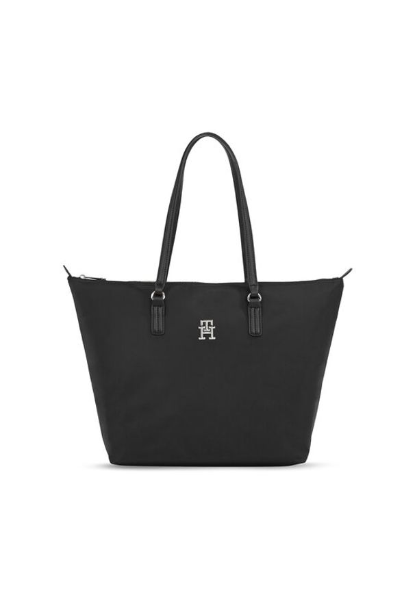 TOMMY HILFIGER - Tommy Hilfiger Torebka Poppy Th Tote AW0AW15639 Czarny. Kolor: czarny