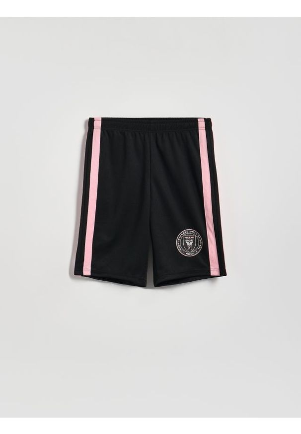 Reserved - Szorty Inter Miami CF - czarny. Kolor: czarny. Materiał: dzianina