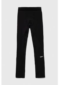 Reebok legginsy treningowe Workout Ready kolor szary. Kolor: szary. Materiał: poliester, skóra, materiał #1