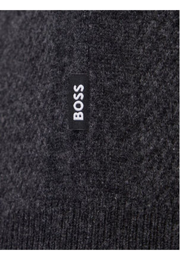 BOSS Sweter Ebenji 50528300 Czerwony Regular Fit. Kolor: czerwony. Materiał: wełna