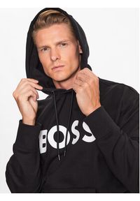 BOSS - Boss Bluza 50496661 Czarny Oversize. Kolor: czarny. Materiał: bawełna