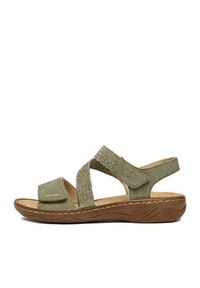 Rieker Sandały CEO-V2862-52 Zielony. Kolor: zielony. Materiał: skóra #4