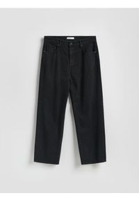 Reserved - Jeansy loose z efektem sprania - czarny. Kolor: czarny #1