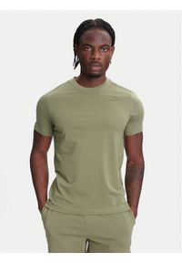 Kappa T-Shirt Logo Korpo Cafers 304J150 Zielony Slim Fit. Kolor: zielony. Materiał: bawełna